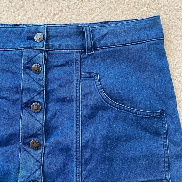 Adventura Women’s Organic Denim Skirt Size 12 - Picture 2 of 4